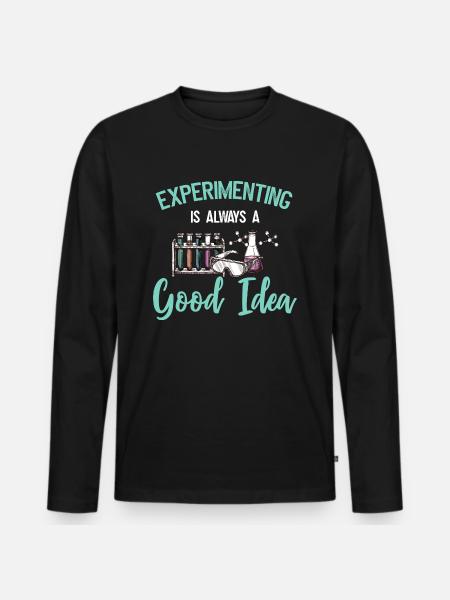 Chemistry Chemist - Men's Premium Organic Long Sleeve Shirt - black