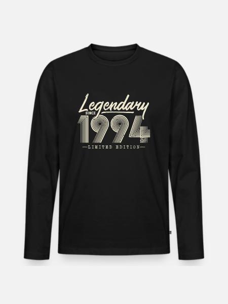 Legendary since 1994 - Men's Premium Organic Long Sleeve Shirt - black