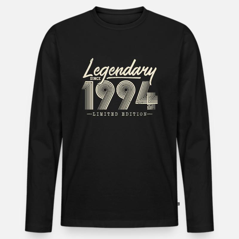 Legendary since 1994 - Men's Premium Organic Long Sleeve Shirt - black