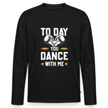 Boxen Boxing - Men's Premium Organic Long Sleeve Shirt - black - Front - Nico (187cm)