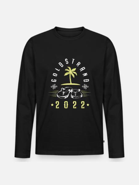 Golden Sands 2022 - Men's Premium Organic Long Sleeve Shirt - black