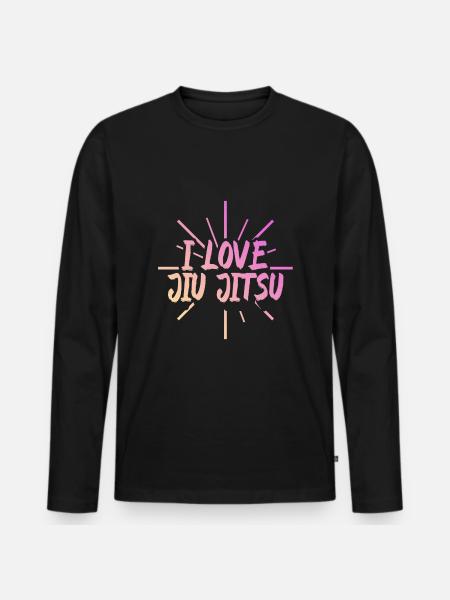 J’adore le Jiu Jitsu - T-shirt manches longues Premium bio Homme - noir