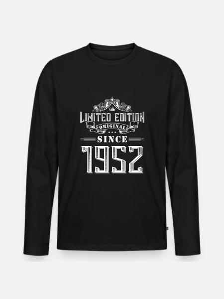 1952 limited edition - Men's Premium Organic Long Sleeve Shirt - black