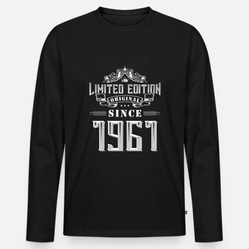 1961 limited edition - Männer Premium Bio Langarmshirt - Schwarz