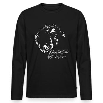 IRISH SOFT COATED WHEATEN TERRIER Profil Chiens - T-shirt manches longues Premium bio Homme - noir - Devant - Nico (187cm)