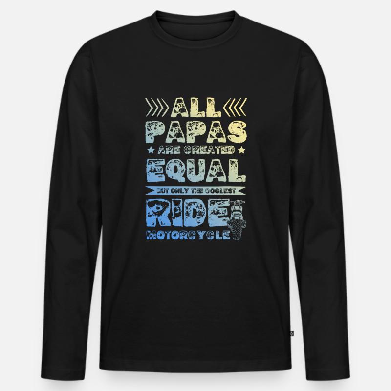 Bowling Split - Männer Premium Bio Langarmshirt - Schwarz