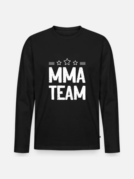 Mma Team - Männer Premium Bio Langarmshirt - Schwarz