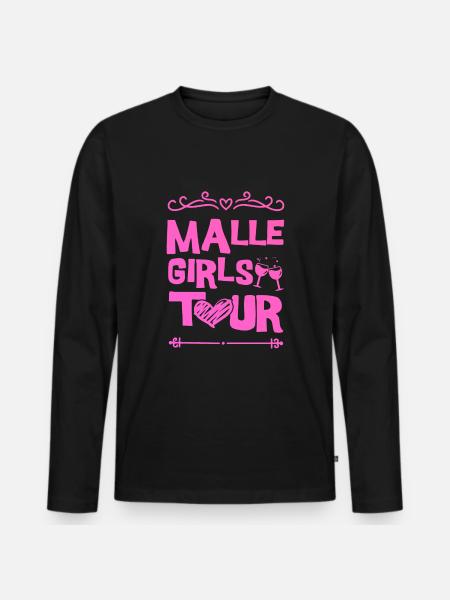 Malle Party Team - Men's Premium Organic Long Sleeve Shirt - black