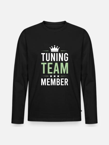 Tuning Team - Men's Premium Organic Long Sleeve Shirt - black