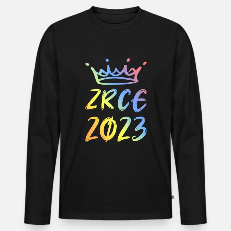 Zrce 2023 - Männer Premium Bio Langarmshirt - Schwarz