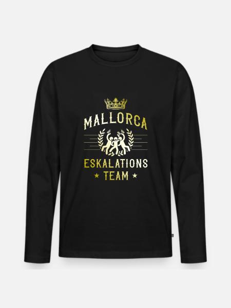 Mallorca Escalation - Men's Premium Organic Long Sleeve Shirt - black