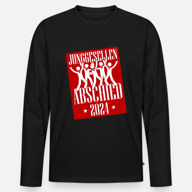 Junggesellenabschied 2024 - Männer Premium Bio Langarmshirt - Schwarz