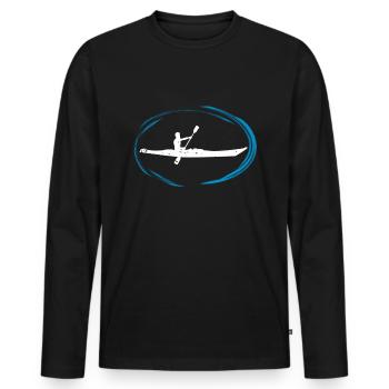 Kayak canoë-kayak kayak kayak cadeau de canoë-kayak - T-shirt manches longues Premium bio Homme - noir - Devant - Nico (187cm)