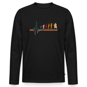 Cello Evolution Cellist - T-shirt manches longues Premium bio Homme - noir - Devant - Nico (187cm)