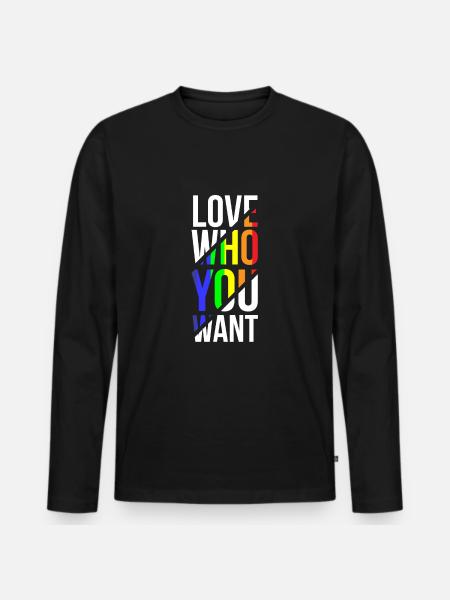 Gay Pride - T-shirt manches longues Premium bio Homme - noir