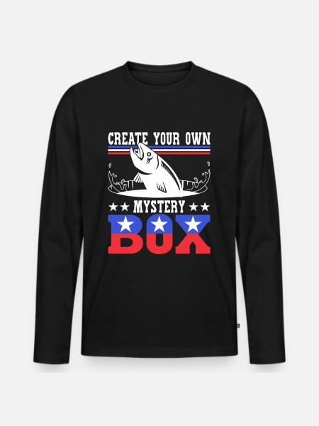 Eisfischen - Männer Premium Bio Langarmshirt - Schwarz
