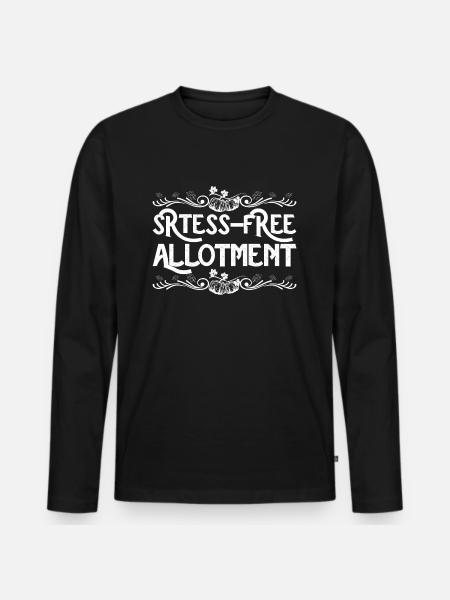Attribution sans stress - T-shirt manches longues Premium bio Homme - noir