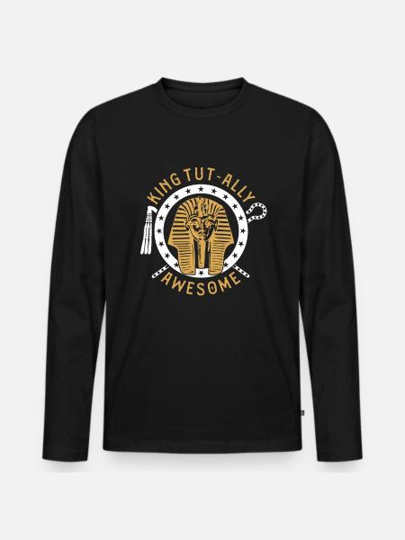 King Tut-ally génial - T-shirt manches longues Premium bio Homme - noir