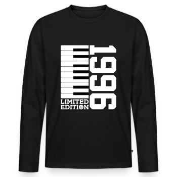 PIANO 30E ANNIVERSAIRE PIANO ÉDITION LIMITÉE 1996 - T-shirt manches longues Premium bio Homme - noir - Devant - Nico (187cm)