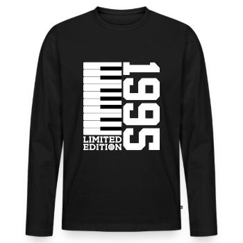 PIANO 31ST BIRTHDAY PIANO LIMITED EDITION 1995 - Men's Premium Organic Long Sleeve Shirt - black - Front - Nico (187cm)