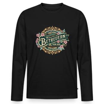 Superviseur Je suis ce superviseur légendaire - T-shirt manches longues Premium bio Homme - noir - Devant - Nico (187cm)