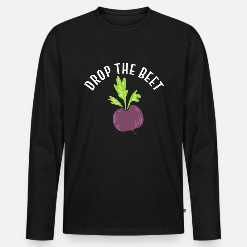 Drop The Beet Botaniker - Männer Premium Bio Langarmshirt - Schwarz