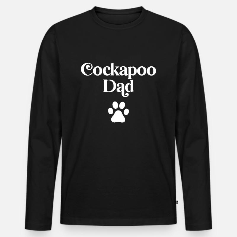 Cockapoo Dad - Men's Premium Organic Long Sleeve Shirt - black