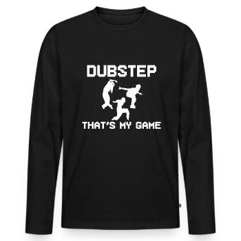 Dubstep-Liebhaber Dubstep-Künstler - Männer Premium Bio Langarmshirt - Schwarz - Vorne - Nico (187cm)