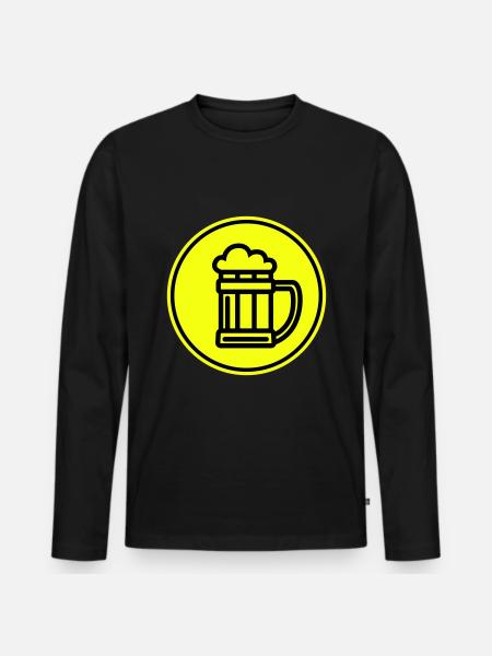 Beer Icon Icon - Men's Premium Organic Long Sleeve Shirt - black