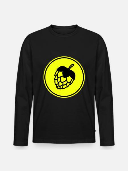 Tap beer icon - Men's Premium Organic Long Sleeve Shirt - black