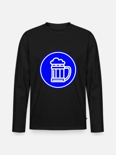 Beer Icon Icon - Men's Premium Organic Long Sleeve Shirt - black