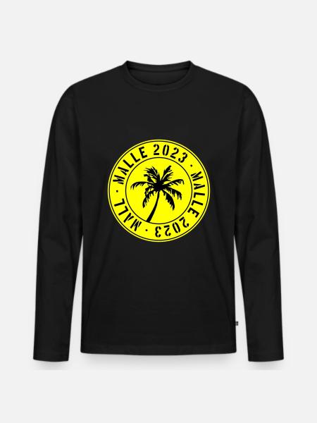 Malle 2023 - Men's Premium Organic Long Sleeve Shirt - black