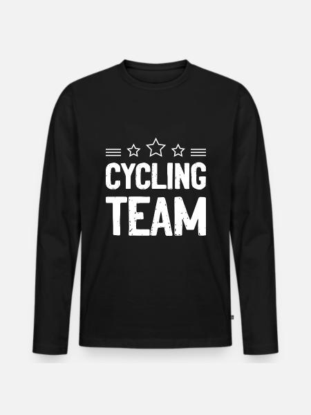 Cycling Team Team - Men's Premium Organic Long Sleeve Shirt - black