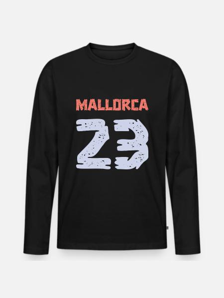 Mallorca 23 Jersey 2023 - Men's Premium Organic Long Sleeve Shirt - black