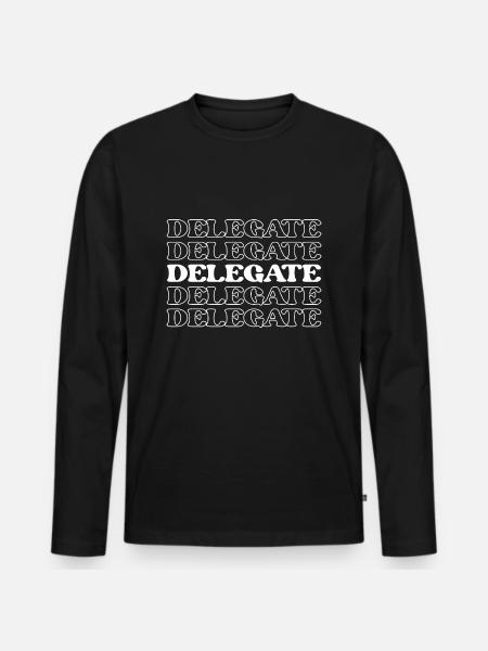 Delegate Representative Deputy Spokesperson - Men's Premium Organic Long Sleeve Shirt - black