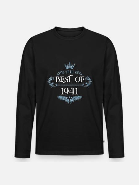 1941 best of - Men's Premium Organic Long Sleeve Shirt - black