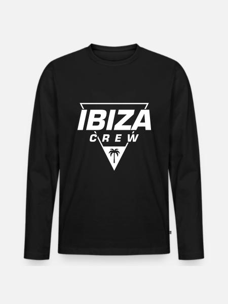Ibiza Crew - Men's Premium Organic Long Sleeve Shirt - black