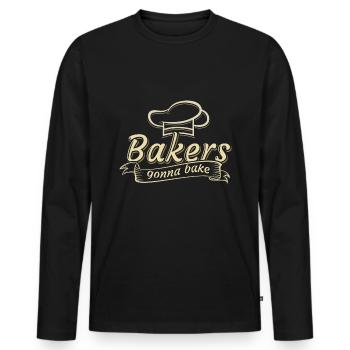 boulanger - T-shirt manches longues Premium bio Homme - noir - Devant - Nico (187cm)