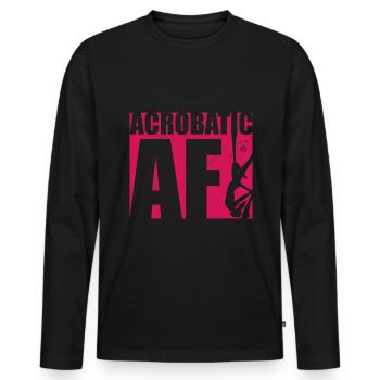 Acrobatic Af Gymnast Gymnastics Acrobat Acrobatics - Männer Premium Bio Langarmshirt - Schwarz - Vorne - Nico (187cm)