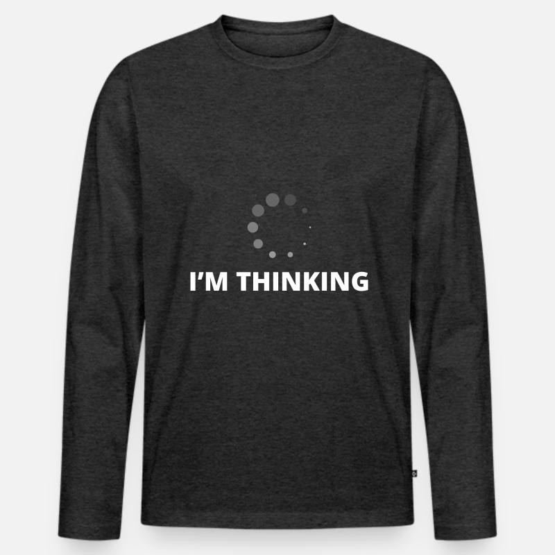 I'm Thinking Coder Software Developer Programmer N Männer Premium Bio Langarmshirt