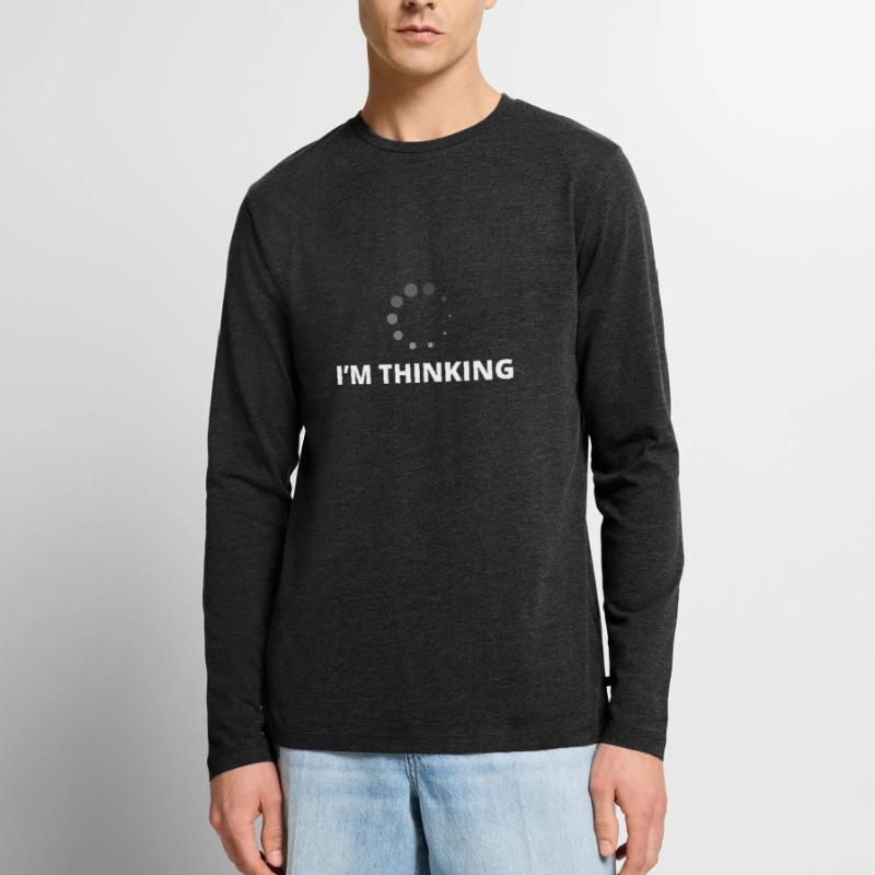 I'm Thinking Coder Software Developer Programmer N Männer Premium Bio Langarmshirt