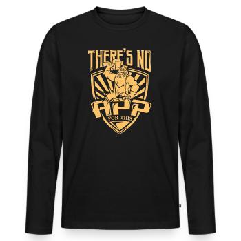 Schmied Amboss Metallarbeiter Amboss Geschenk - Männer Premium Bio Langarmshirt - Schwarz - Vorne - Nico (187cm)