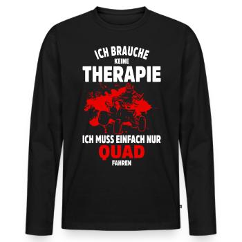 Quadfahrer Geschenkidee Quadfahren Quad ATV - Männer Premium Bio Langarmshirt - Schwarz - Vorne - Nico (187cm)