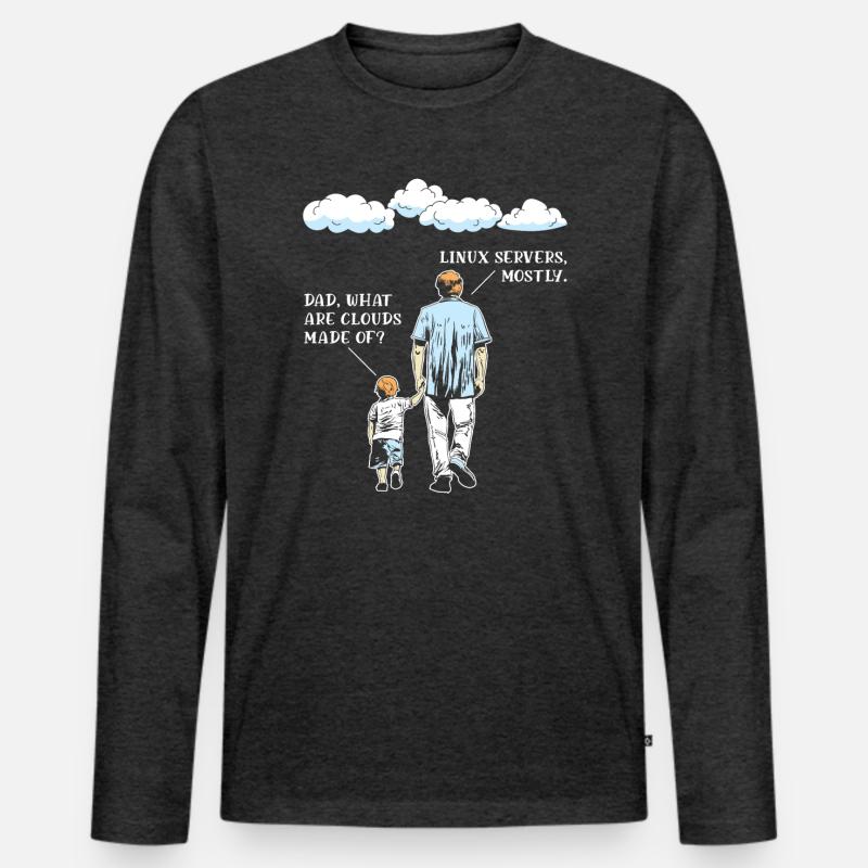 Aus Was Sind Clouds Programmierer Coder Männer Premium Bio Langarmshirt