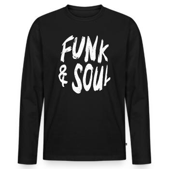 Funk Und Soul Musiker Song Komponist - Männer Premium Bio Langarmshirt - Schwarz - Vorne - Nico (187cm)