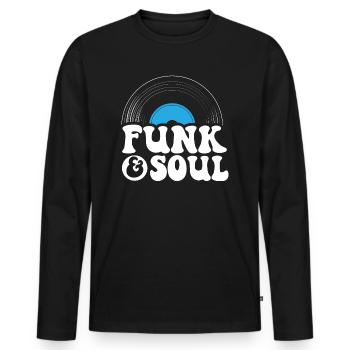 Funk Et Soul Musiciens Compositeur - T-shirt manches longues Premium bio Homme - noir - Devant - Nico (187cm)