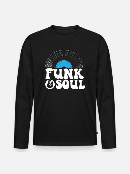 Funk Und Soul Musiker Song Komponist - Männer Premium Bio Langarmshirt - Schwarz