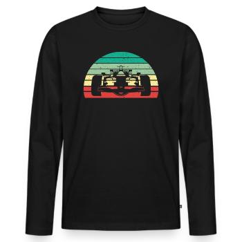 Race race track car racing Grandprix Motorsport - Men's Premium Organic Long Sleeve Shirt - black - Front - Nico (187cm)