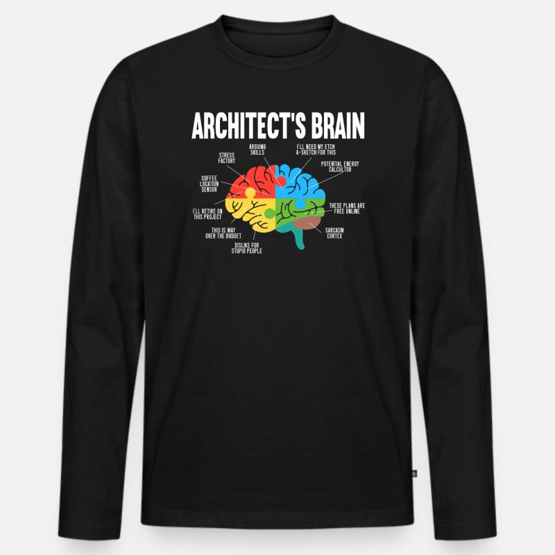 Architecte d’architecte Architecte Architecture Architecte T-shirt manches longues Premium bio Homme