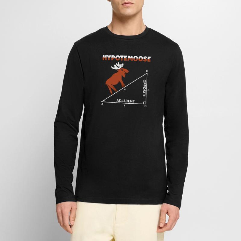 Hypotemoose Professeur de mathématiques Mathématicien Math T-shirt manches longues Premium bio Homme